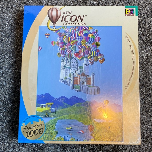 RARE Vintage Icon Collection Castle Neuschwanstein The Lift Off Puzzle SEALED - Picture 1 of 7